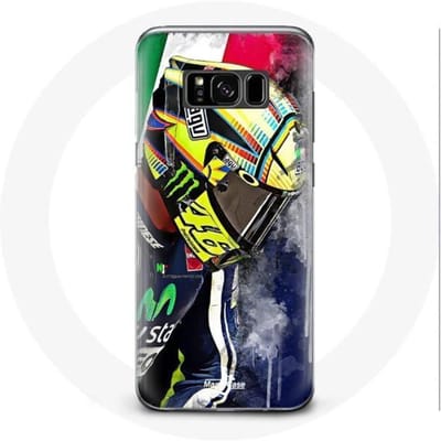 Coque pour Samsung Galaxy S8 plus Valentino Rossi Pilote de vitesse champion