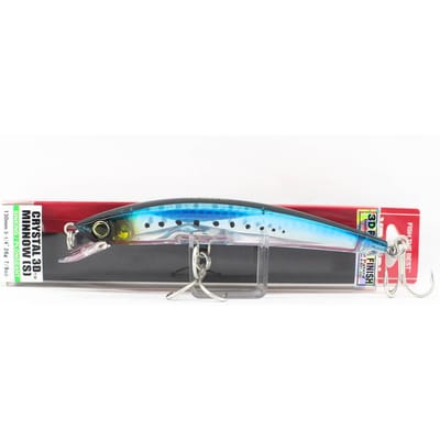 Yo Zuri 3D Crystal Minnow 130 mm zinkend kunstaas F1150-GHIW (6362)