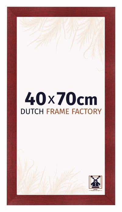 Fotolijst 40x70 cm - MDF - Wijnrood Geveegd - Praag