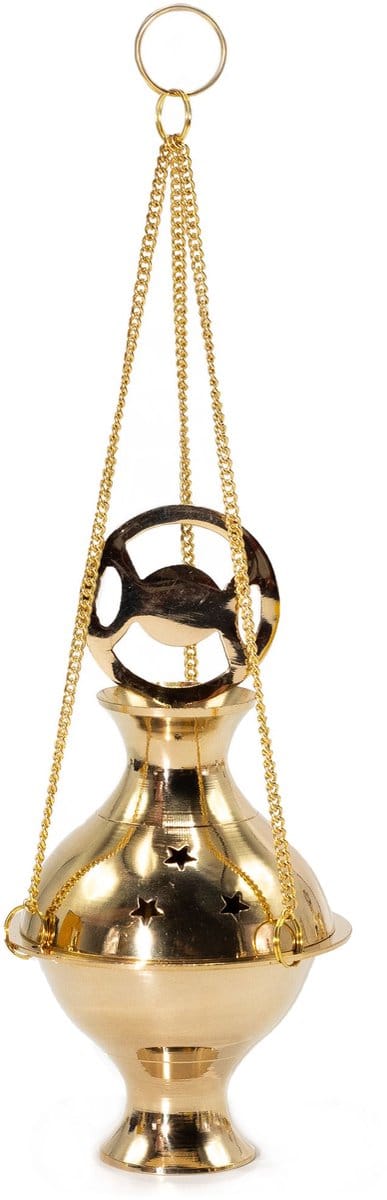 Wierookbrander met ketting Driefasenmaan