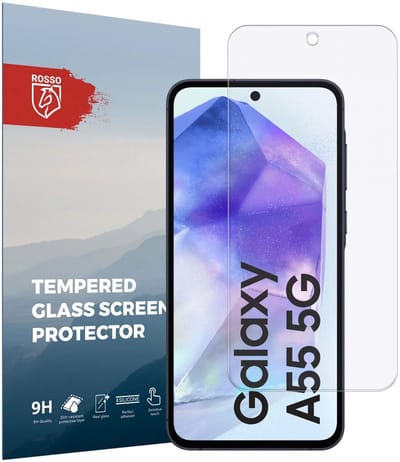 Rosso Screen Protector Geschikt voor Samsung Galaxy A55 | 9H Tempered Glass | Glasplaatje | Beschermlaag | Beschermglas | 9H Hardheid