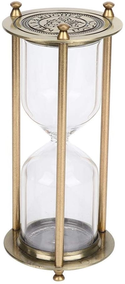Dailygoody - Zandloper - Decoratieve Zand Timer - Focus en Productiviteit Verhogen - Zilver - Tijdmanagement Accessoire - Perfect voor Thuis en Kantoo..