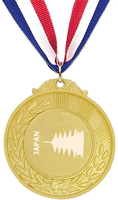 Akyol - japan medaille goudkleuring - Piloot - toeristen - japan cadeau - beste land - leuk cadeau voor je vriend om te geven