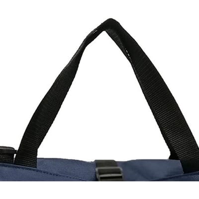 Draagbare oprolbare tas met gesp Oxford-doek hangende gereedschapsopbergtas voor ijzerwaren automobiel black