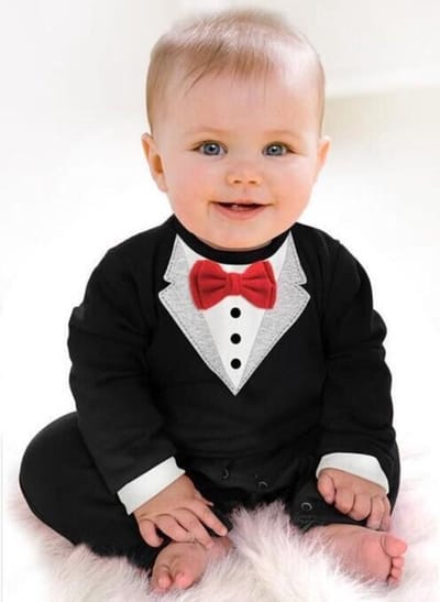Budino® - Kerst - Baby Onesie - Baby Romper - Baby Pyjama - Baby Pakje - Baby Verkleedkleding - Carnavalskleding - Dier - Zwart - maat 70
