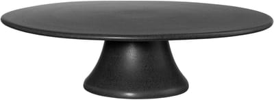 ASA Selection Grande taartplateau, taartplateau, cakeplateau, serveerplateau, aardewerk, Black Iron, Ø 35 cm, 4798174