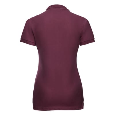 Russell Dames/Dames Stretch Fitted Poloshirt (Bourgondië)
