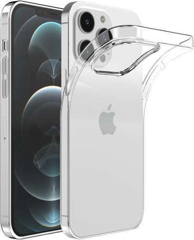 Smartphonica Telefoonhoesje Geschikt voor iPhone 12 Pro Max Transparant Siliconen - Doorzichtig Clear Case Back Cover geschikt voor iPhone 12 Pro Max