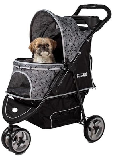 Kinderwagen voor Huisdieren tot 20 kg met Inklapmechanisme en Comfortabele Accessoires