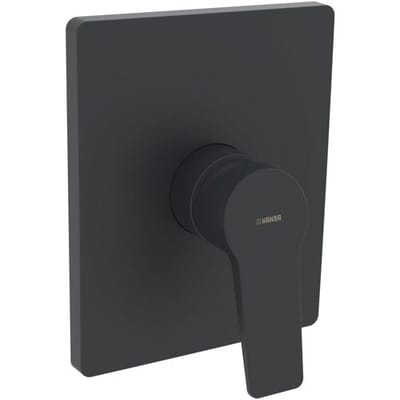 Hansa Twist - Inbouw douchekraan, 1 functie, mat zwart 8985908333