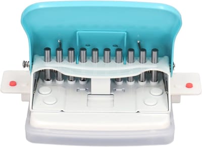 10-HOLE Mini Binding Machine - Draagbare Handmatige Paper Binding Machine voor A4 B5 A5 A7, Perfect voor Thuisgebruik en Kantoor, Inclusief Spiraalbinding en Ponsfunctie