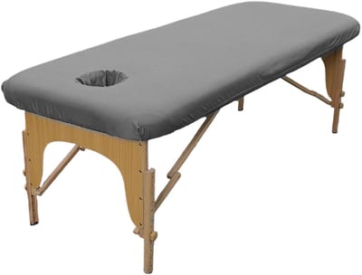 Dailygoods- Massagestoelhoes 80 x 190 cm - Oliebestendig - Wasbaar - Elastisch - Ademend - Zacht polyestervezel - Massagetafelhoes