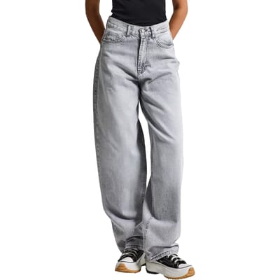 It's Basic - IVY Skater Mid Rise Jeans - Light Gray