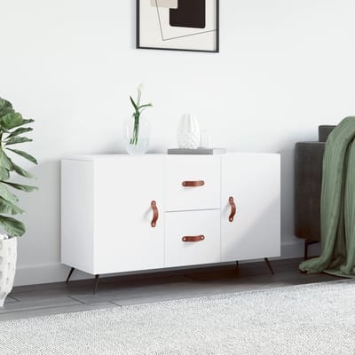 vidaXL - Dressoir - 100x36x60 - cm - bewerkt - hout - wit