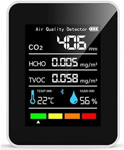 CO2 Meter - Hygrometer - Luchtkwaliteitsmeter - luchtanalyse
