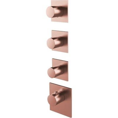 Herzbach DESIGN iX PVD LOGIC XL 3 colour set for universal thermostat module 21.523010.1.39