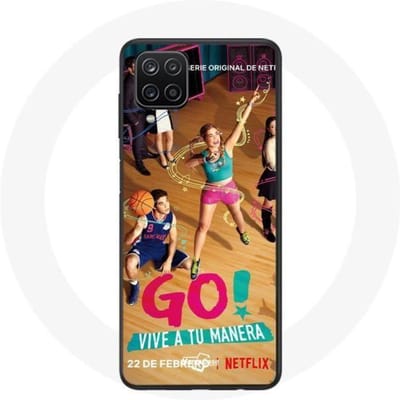 Samsung Galaxy A12 hoesje Achtervolg je dromen Lupe Mia en Álvaro Go! Leef op jouw manier