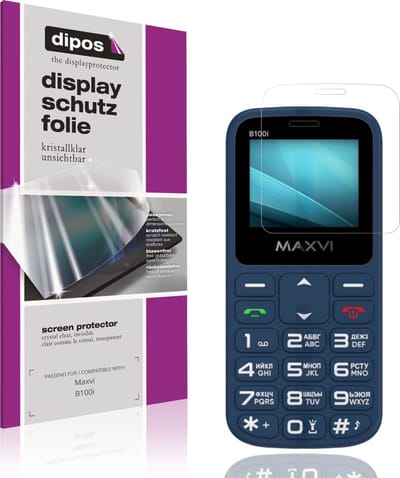 dipos – 4x Beschermfolie geschikt voor Maxvi B100i | Krasbestendige & heldere Screenprotector Ultra-Thin