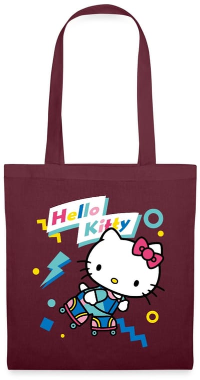 Hello Kitty Jaren 90 Stijlen Met Rolschaatsen Tas Van Stof Schoudertas