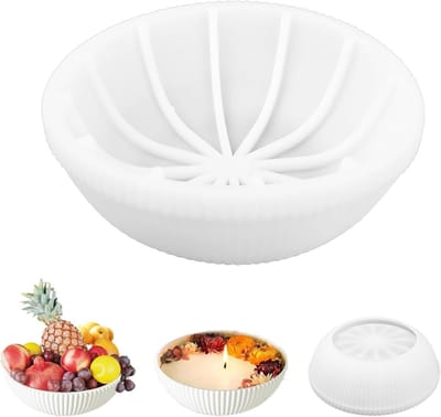 Siliconen Gietvormen voor Schalen, Ø20 cm, Duurzaam en Flexibel, Perfect voor Creatieve Projecten