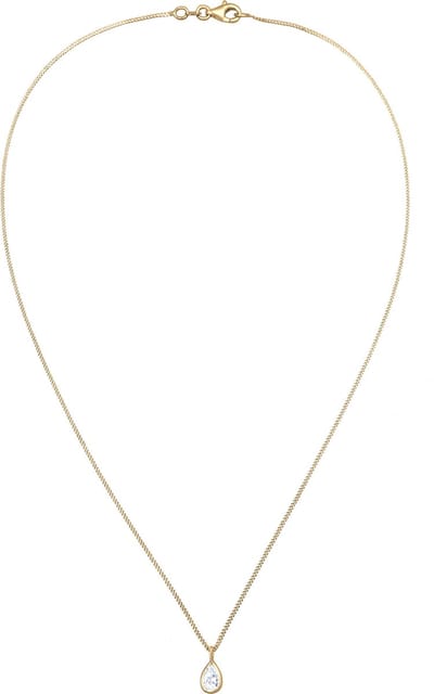 Elli - Halsketting - Dames Druppel Hanger Eenvoudig met Zirkonia in 925 Sterling Zilver - Dames
