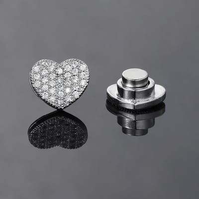 Ice Out Nep Oorbellen Voor Mannen Vrouwen Sterke Magneet Magnetisch Roestvrij Staal Niet-Piercing Hip Hop Rock Mode Sieraden Accessoires black