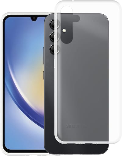 Cazy hoesje geschikt voor Samsung Galaxy A34 Hoesje Siliconen - Flexibele Case - Transparant