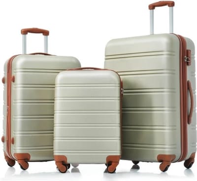 Mygroot - Kofferset - 3-delig - Complete Set - Koffer - Handbagage 35L + 65L en 90L Ruimbagage - Groen