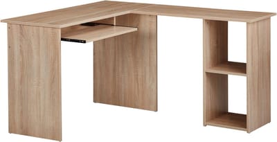 Bureau - Sonoma Design - Studeerkamer en thuiskantoortafel met plank - 140x75,5x120cm