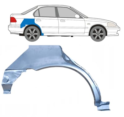 Reparatiepaneel achterspatbord voor Honda Civic EJ EK 1995-2001 / Rechts