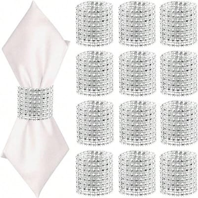 Servetringen, Geschikt Voor Tafeldecoratie, Jubileum, Verjaardag, Bruiloft, Dinerfeest, Doe-het-zelf Decoratie 10pcs