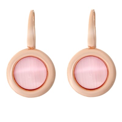 Orphelia 'Isabella' Dames 925 Sterling Zilveren Hangoorbellen - Roze ZO-7197/PI