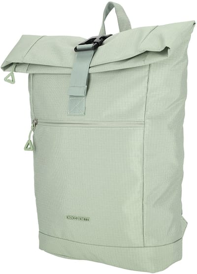 Enrico Benetti Luzern Rolltop Laptoprugzak met 17 inch Laptopvak - Rugzak 15 Liter - Mintgroen