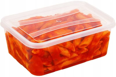 Set van 4 voedselcontainers - lunchbox, opslag, vriezer, vaatwasser