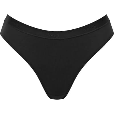 sloggi GO Casual High leg 2P Dames Onderbroek - Zwart - Maat S
