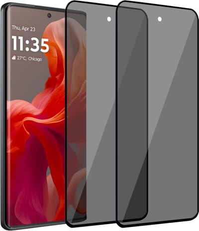2x Geschikt voor Motorola Moto G85 - Privacy Screenprotector - Beschermglas - Privé GuardCover