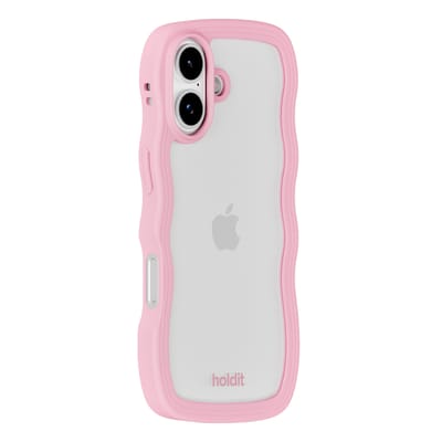 Phone Case Wavy Pink/Transparent iPhone 17