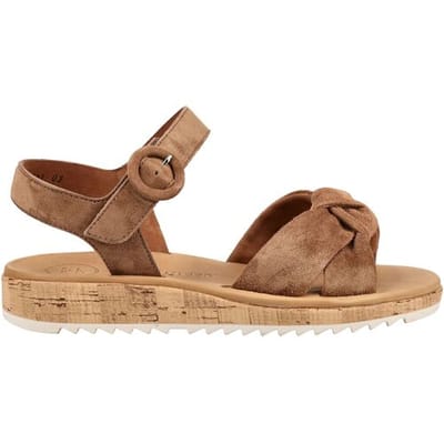 Paul Green - 6105 - Platte sandalenDames Sandalen - Kleur: Cognac - Maat: 38