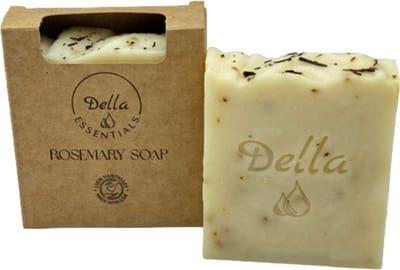Della Essentials Rozemarijn Zeep - Handgemaakte Natuurlijke Kruidenzeep - Biologisch & Vegan - 100 gram