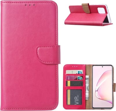 Bookcase Geschikt voor: Samsung Galaxy A81 - Roze - portemonnee hoesje