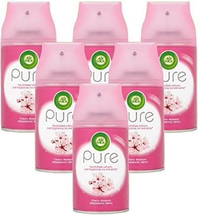 Air Wick Freshmatic Automatische Spray Luchtverfrisser - Pure Aziatische Kersenbloesem - Navulling 250ml x6