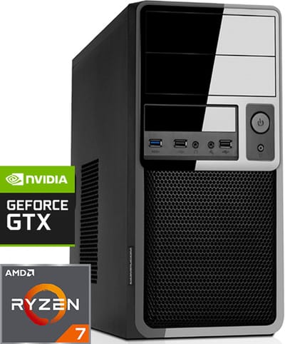 AMD Desktop PC met Ryzen 7 - RTX 3050 - 32GB RAM - 1000GB NVMe M.2 SSD - WiFi - Bluetooth - Windows 11 Pro (DT-372674)