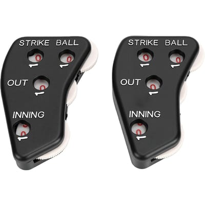 Compteur de Baseball ABS à 4 cadrans pour arbitre, pour enregistrer les retraits, les manches, les balles et les strikes 2pcs