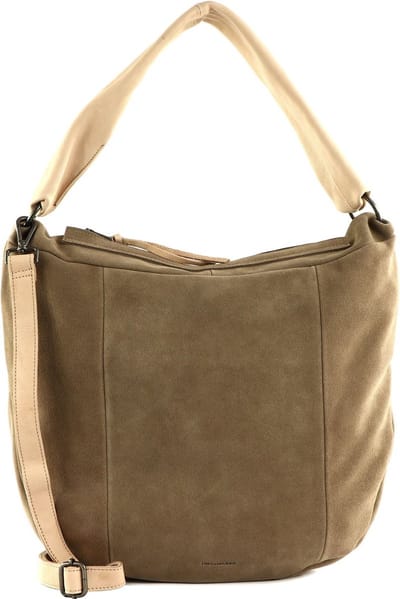 FREDsBRUDER Leren Schoudertas Sohandi Hobo Bag Taupe