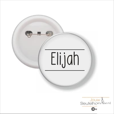 Button Met Speld 58 MM - Elijah