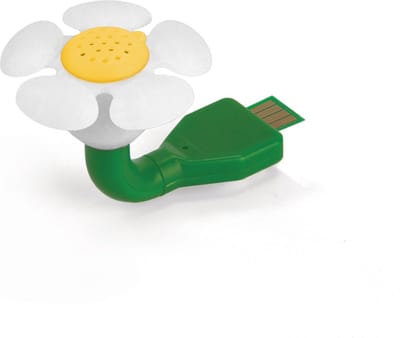 Mustard Desktop USB Luchtverfrisser - Daisy - Wit