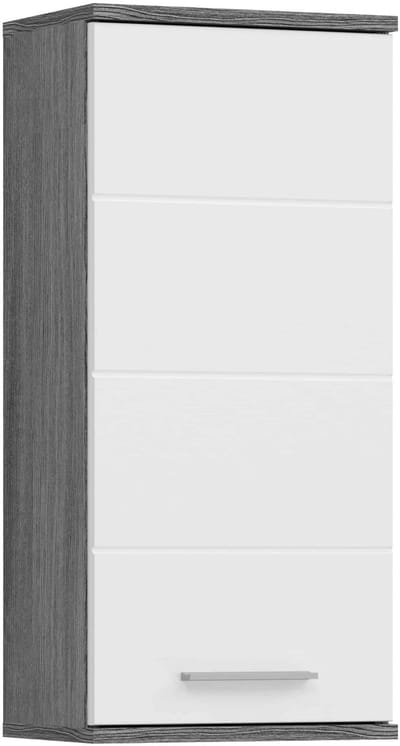 Blake wandkast wit hoogglans MDF TZ rook zilver NB - 25x35x77cm