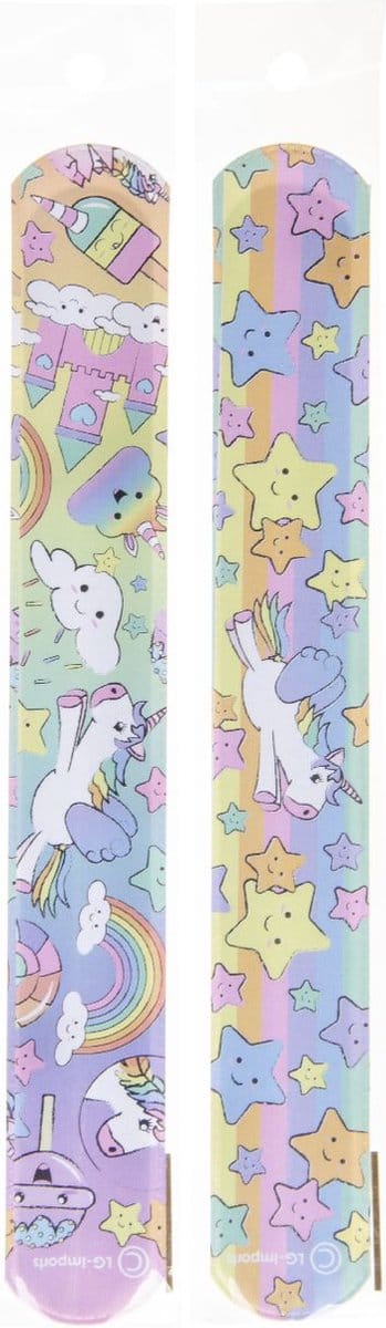 Klaparmband eenhoorn - unicorn (set van 36 stuks) - leuk als traktatie of uitdeelcadeau