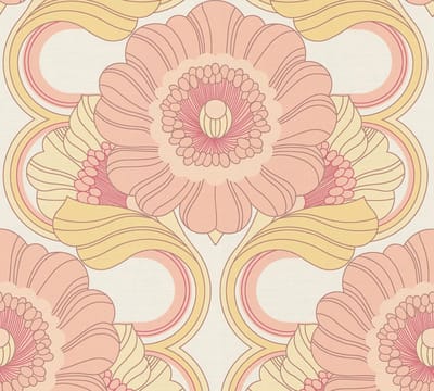 RETRO BEHANG | Floraal - meerkleurig - A.S. Création Retro Chic