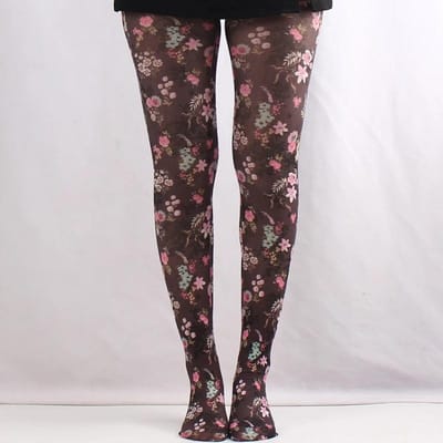 Patroon Gedrukte Retro Panty's Voor Vrouwen 17 Stijl Patroon Panty's Vrouwelijke Lente Nieuwe Ster Ruit Lange Sokken Kleur Panty's One Size black